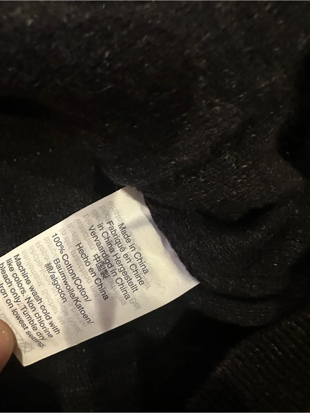 J. Crew Men’s Black Zip-Up Hooded Sweater